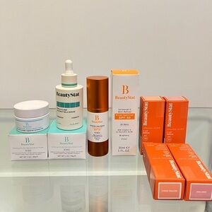 BeautyStat Skincare Collection - Orange, White, and Green